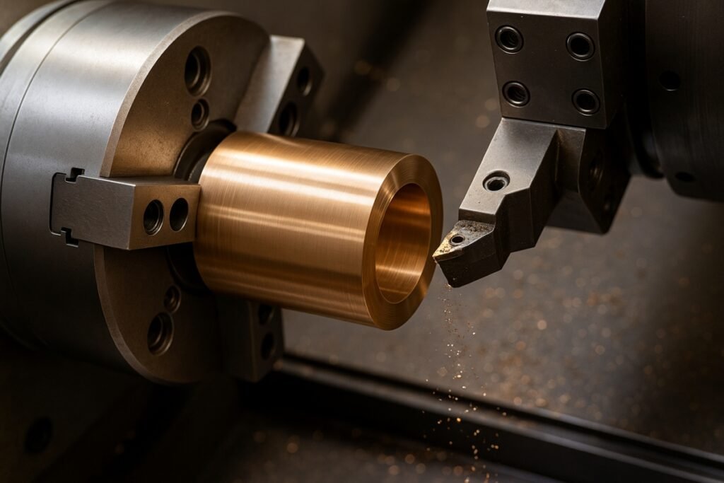 CNC machining bronze parts with high precision and durability