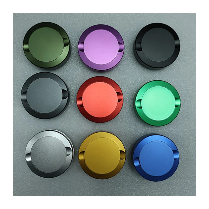A collection of high-precision colorful metal snus cans with lids, showcasing their quality finish