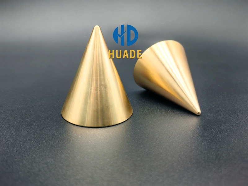 CNC machined aluminum speaker isolation cones for audio equipment