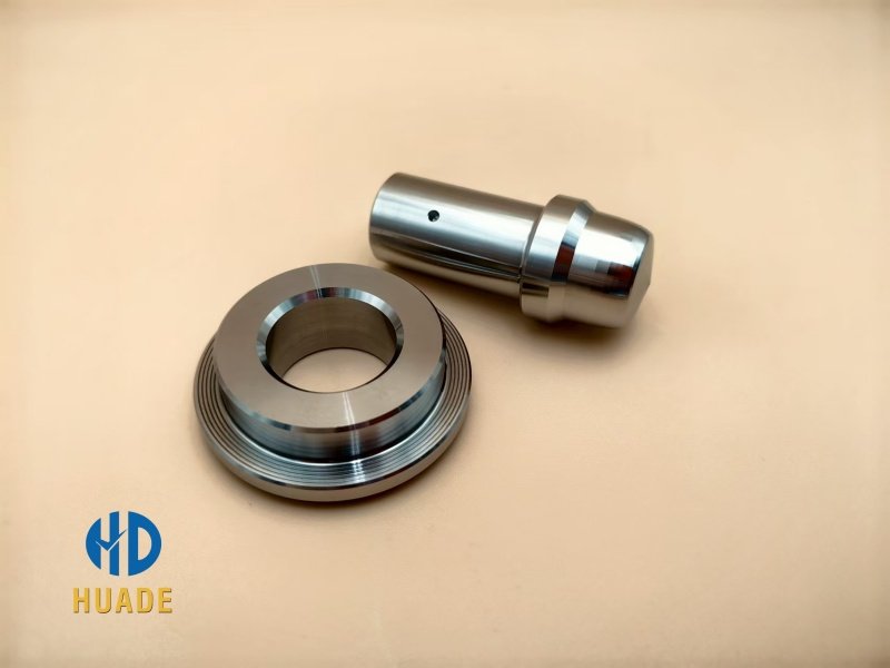 CNC machining Monel Material Components Monel CNC turning connector and threaded ring with precision machining and smooth finish