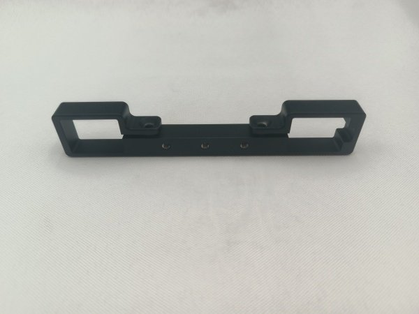Powder Coating Powder-coated CNC aluminum part used to compare surface quality in anodizing vs powder coating.