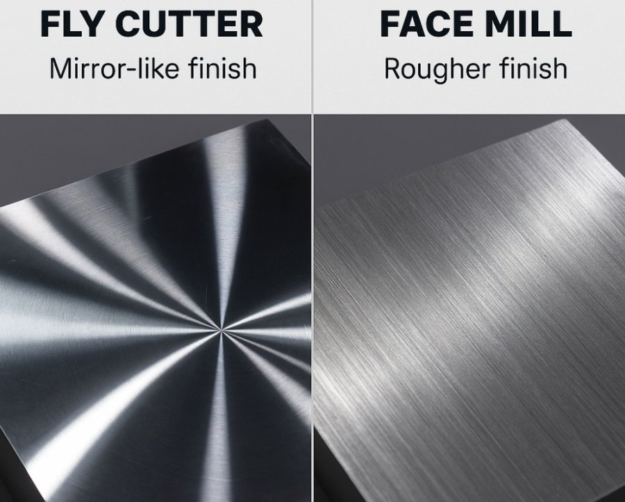fly cutter vs face mill cnc surface finish comparison fly cutter vs face mill