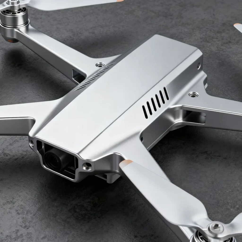CNC machined aluminum drone replacement components