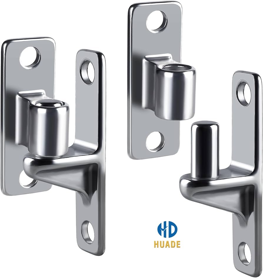 gate hinges for metal gates Custom engineered metal gate hinges system including the backing plate for secure installation of gate hinges for metal gates on a wood post.